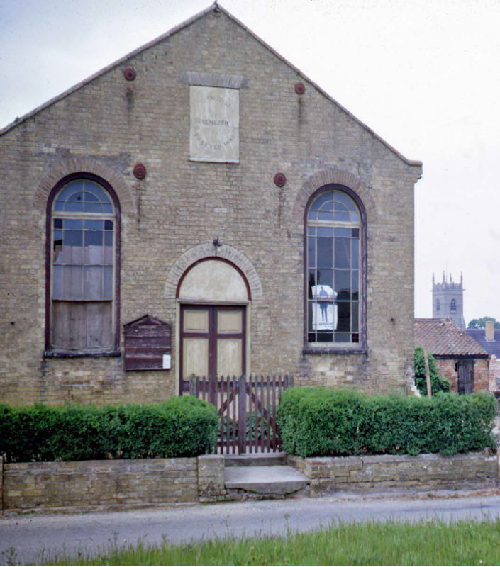 Ebenezer Chapel originally built with attached Sunday School Room and Toilet. Photo taken 1968