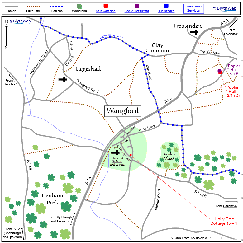 Wangford area map