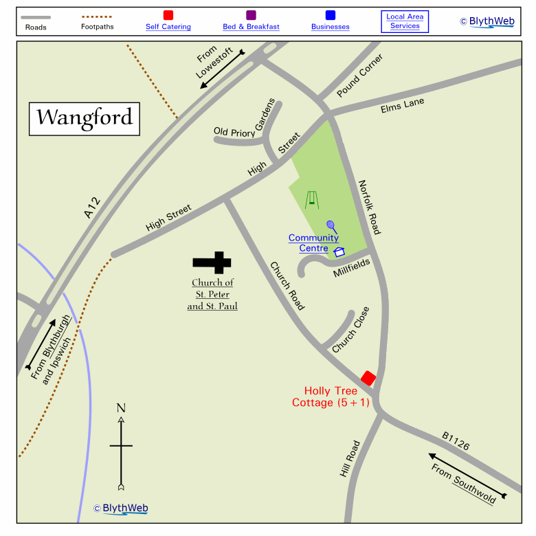 Wangford village map