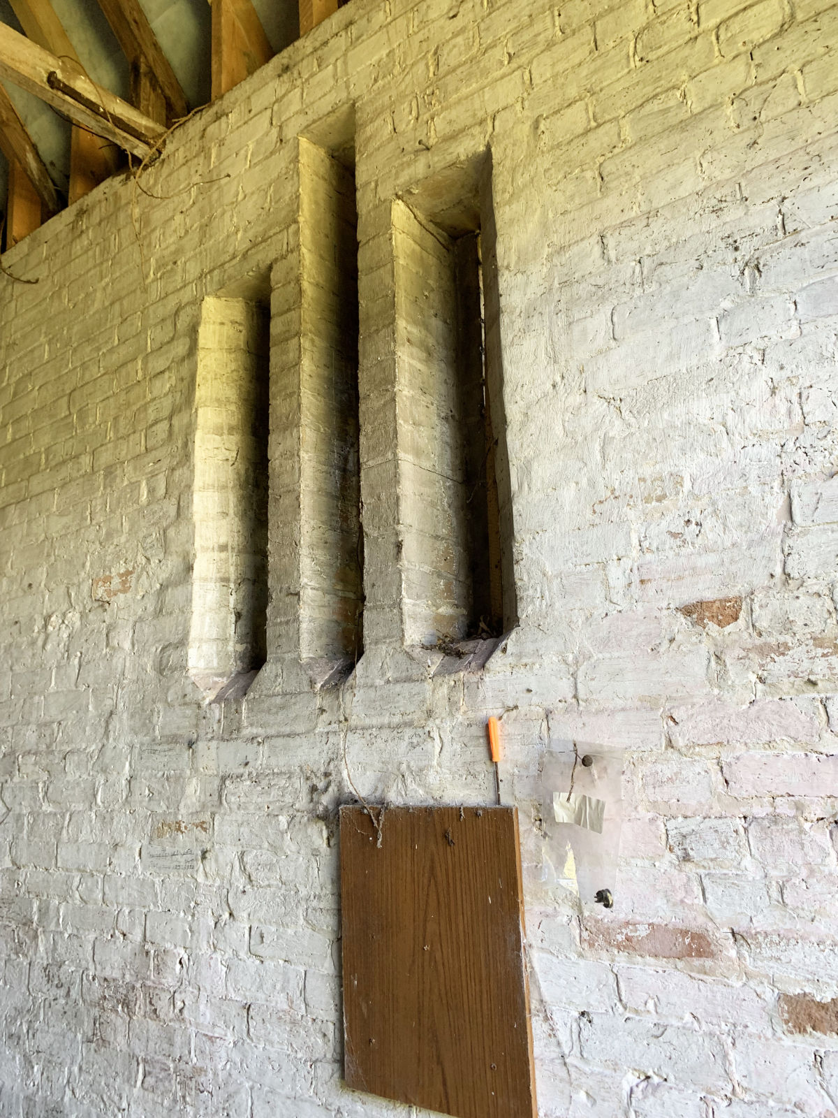 The original lancet windows of the Henham Estate Coach House